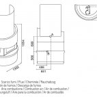 Camino a pellet Michelangelo ventilazione frontale - 10 kw